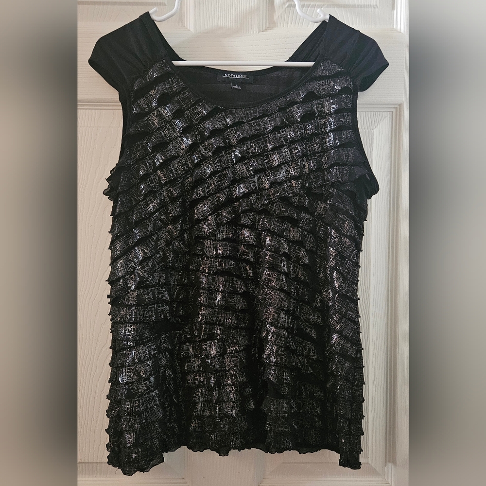 Notations Ruffled Blouse